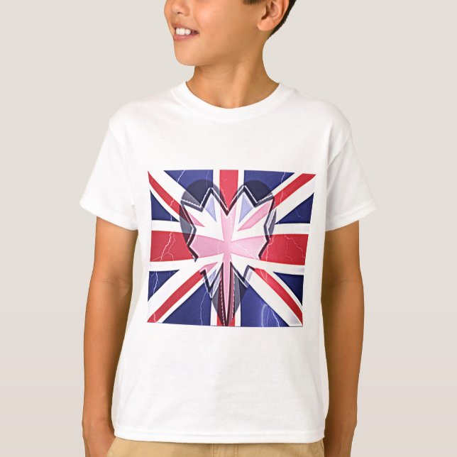 T-shirt Étoile : États-Unis Drapeau rouge, blanc et bleu (Devant)