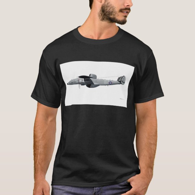 T-shirt Étoile "nickel d'avertissement de Lockheed EC-121 (Devant)