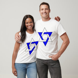 T-shirt Étoile originale de David symbole Deux couleurs
