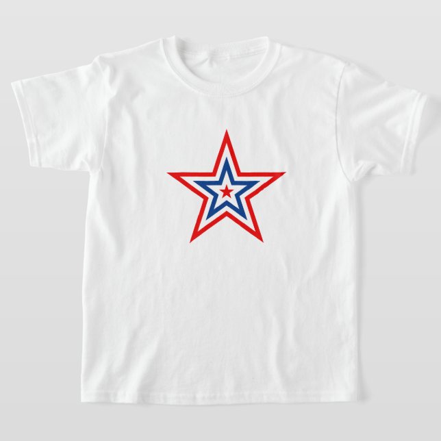 T-shirt Etoile Patriotique Enfants (Poser)