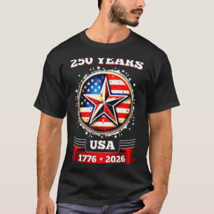 T-shirt Étoile patriotique USA 250e anniversaire