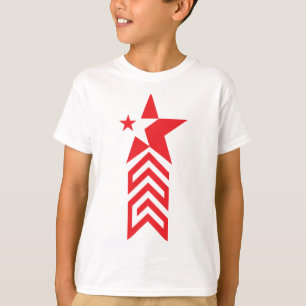 T-shirt Étoile rouge avec flèches chevron