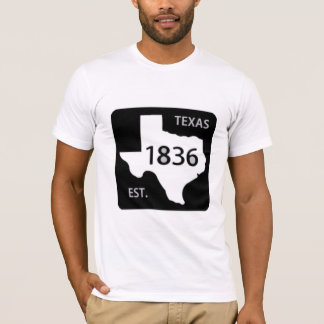 T-shirt étoile solitaire du panneau routier 1836 du Texas