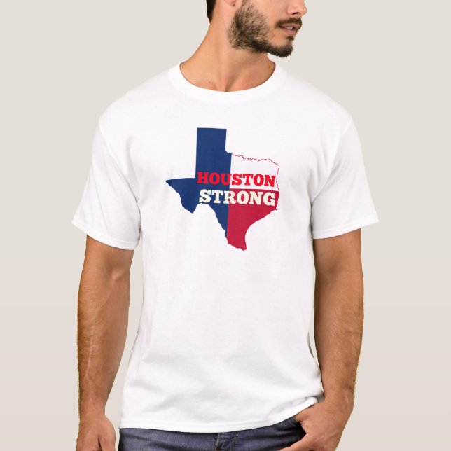 T-shirt Étoile solitaire "Houston fort " (Devant)