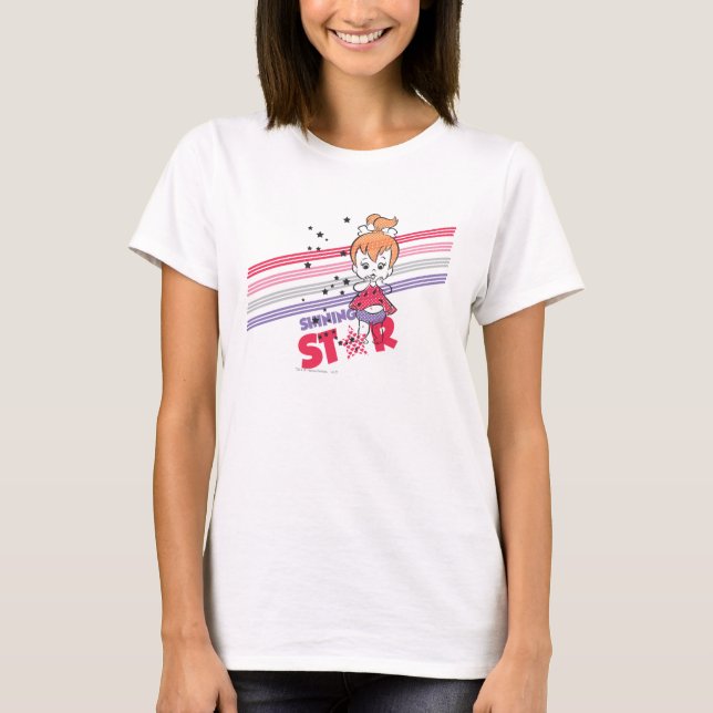 T-shirt Étoiles brillantes PEBBLES™ (Devant)