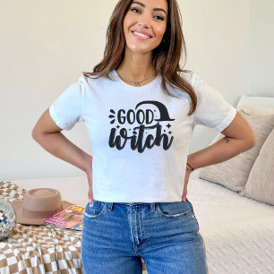 T-shirt Étoiles Casquettes de bonne sorcière d'Halloween
