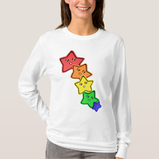 T-shirt Étoiles d'arc-en-ciel