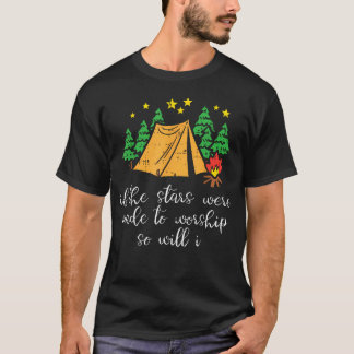 T-shirt Étoiles de camping faites pour adorer un campeur c