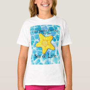T-shirt Étoiles de mer dans l'océan "mer de la vie "