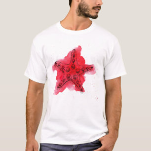 T-shirt Étoiles de mer d'aquarelle
