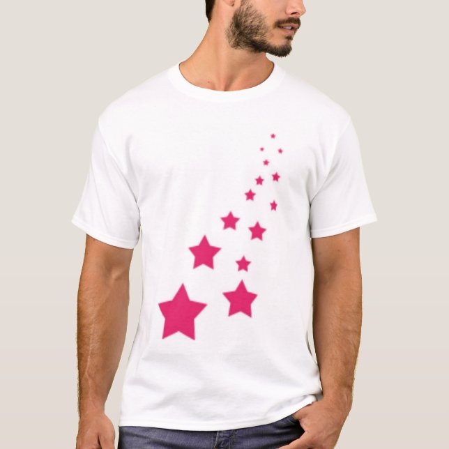 T-shirt Étoiles de rose (Devant)