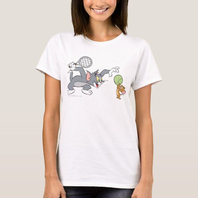 T-shirt Étoiles de tennis Tom et Jerry 2 (Devant)