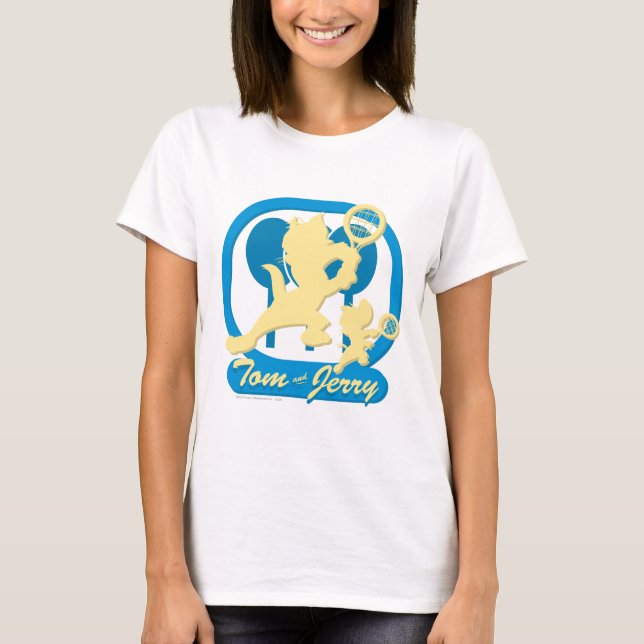 T-shirt Étoiles de tennis Tom et Jerry 3 (Devant)