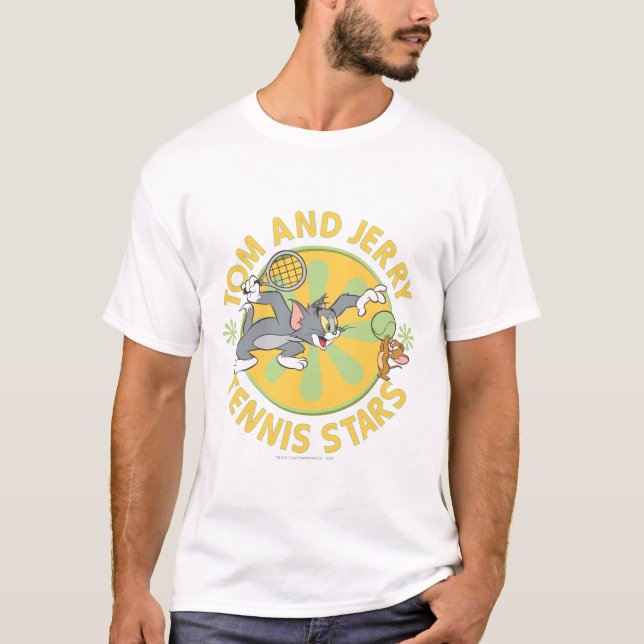 T-shirt Étoiles de tennis Tom et Jerry 5 (Devant)