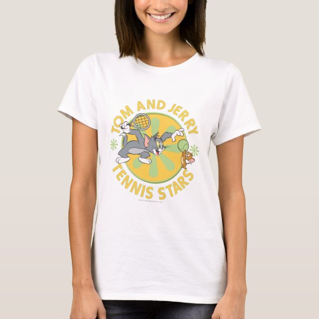 T-shirt Étoiles de tennis Tom et Jerry 5 (Devant)