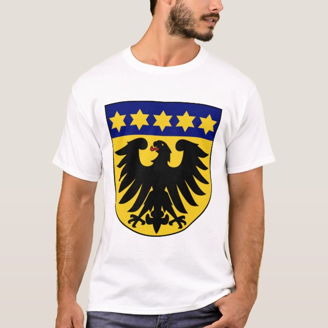 T-shirt Étoiles de Wappen d'Allemand (Devant)