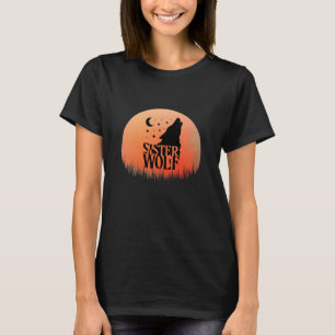 T-shirt Étoiles Et Lune Soeur Wolf