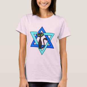 T-shirt Étoiles juives de chat