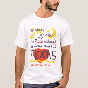 T-shirt Étoiles la nuit, grand et lumineux, le Texas