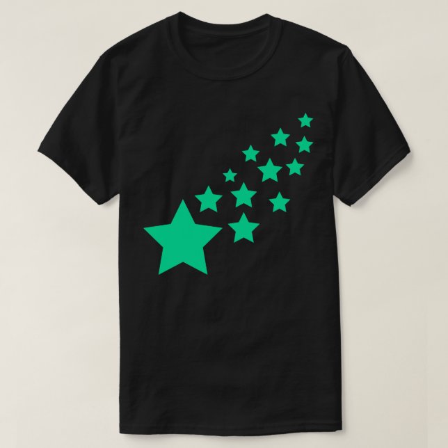 T-shirt Étoiles vertes (Design devant)