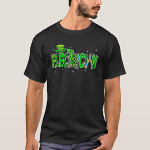 T-shirt Étonnant Jour de la St Patrick électronique de Par