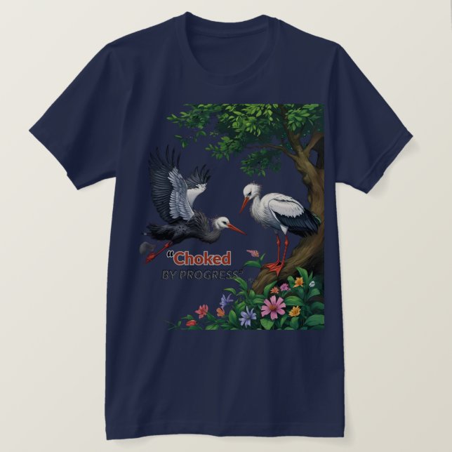 T-shirt Étouffé par le progrès (Design devant)