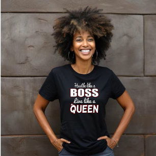 T-shirt Étournez comme un patron, vivez comme une reine