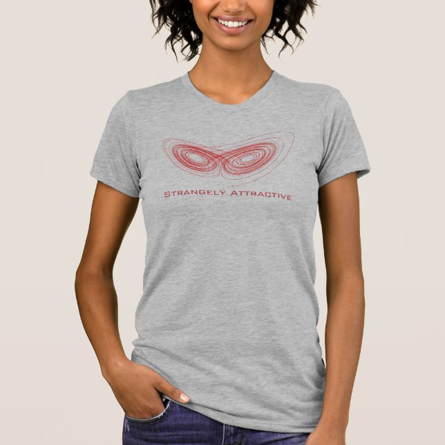 T-shirt Étrange Attracteur - Fun Chaos Théorie Physique Ma (Devant)