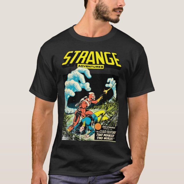 T-shirt Etrange Aventures - Retro Comics (Devant)