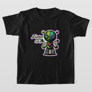 T-shirt Étrange et inhabituel Purple Coeur Vert Voodoo Our