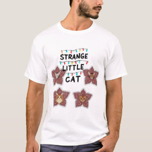 T-shirt Étrange Petit Chat - Chats Mignons en Dessin de Fl