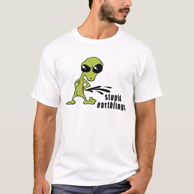 T-shirt étranger drôle (Devant)