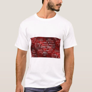 T-shirt étranger Je t'aime