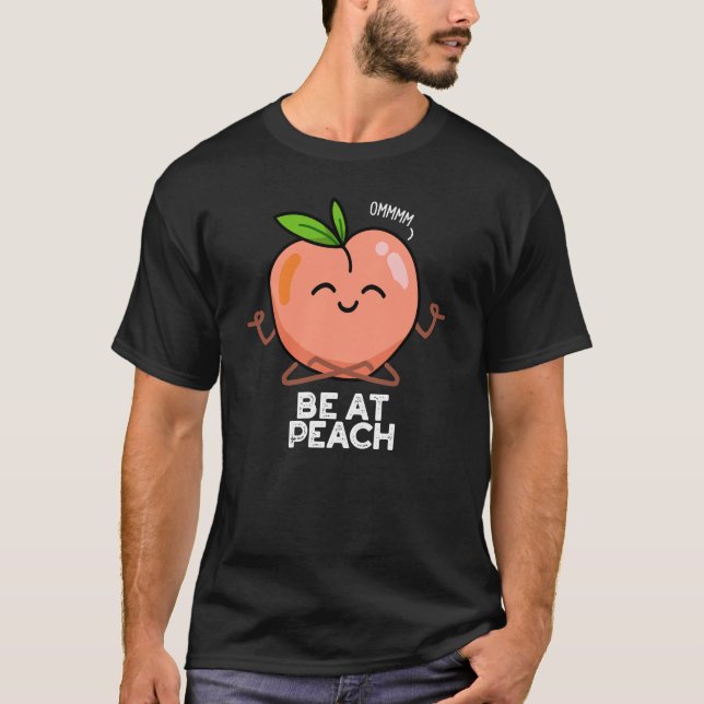 T-shirt Être à la pêche Funny Fruit Pun Dark BG (Devant)