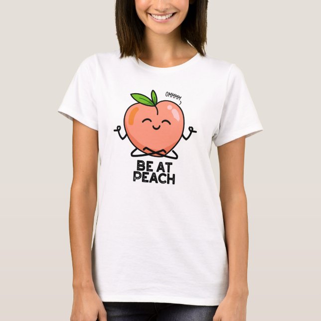 T-shirt Être À Peach Funky Fruit Pun (Devant)