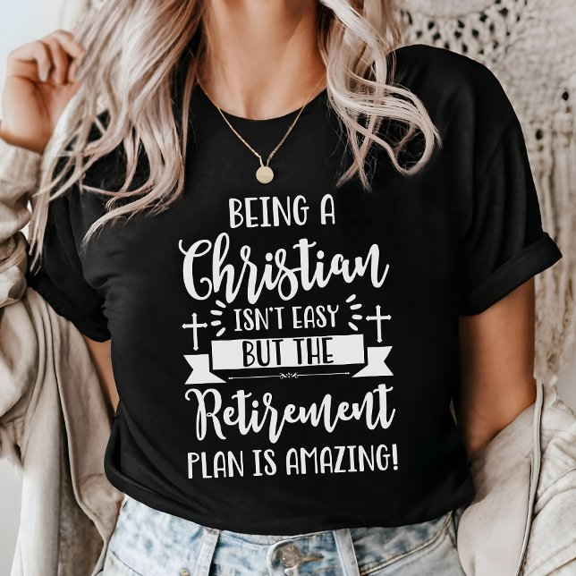T-shirt Être chrétien n'est pas facile (Créateur téléchargé)