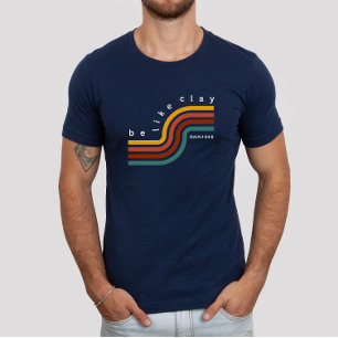 T-shirt Être comme Argile Rétro Coloré Esthétique Chrétien
