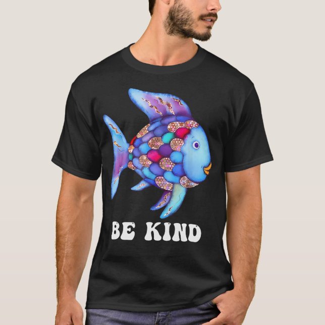 T-shirt Être comme Rainbow Fish Enseignant Vie Retour T (Devant)
