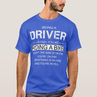 T-shirt Être Conducteur, C'Est Comme Faire Un Vélo