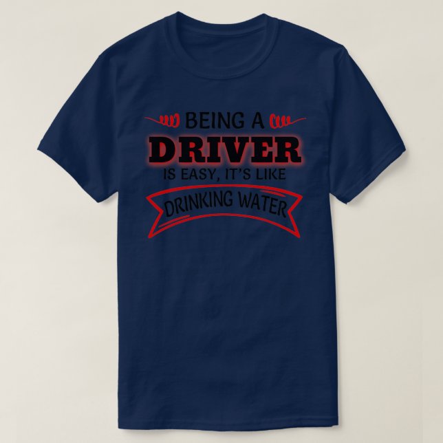 T-shirt Être Conducteur Est Facile Itx27 Comme L'Eau Potab (Design devant)
