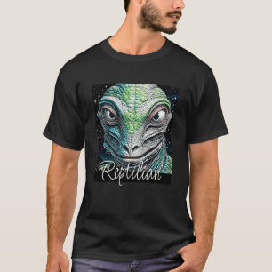 T-shirt Être extraterrestre reptilien homme lézard
