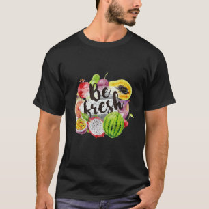 T-shirt Etre frais végétalien Fruit  Marché de fermier vég