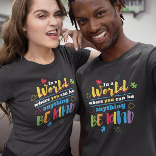 T-shirt Être Gentil Dans Un Monde Autisme Maman Sensibilis