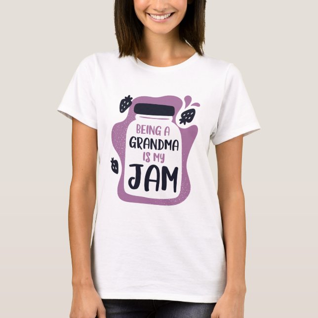 T-shirt Être Grand-Mère, C'Est Ma Jambe (Devant)