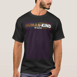 T-shirt Être humain soit les deux LGBTQ Ally Pride Rainbow