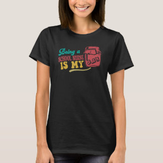T-shirt Etre infirmière à l'école c'est ma confiture à l'é