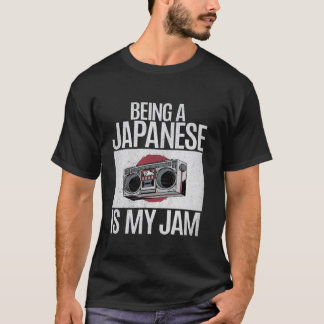 T-shirt Être Japonais est ma confiture Japonaise Long Slee