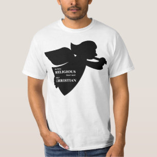 T-shirt Être juste religieux n'égale pas être chrétien