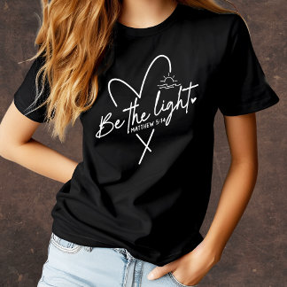 T-shirt Être la Lumière Chrétienne