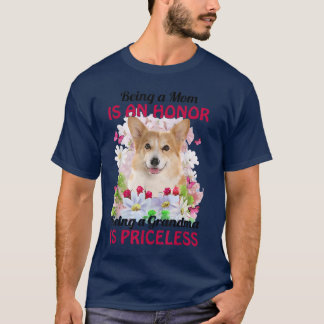 T-shirt Être maman est un honneur être grand-mère est sans